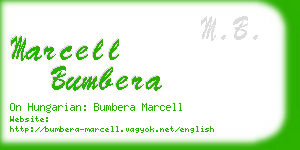 marcell bumbera business card